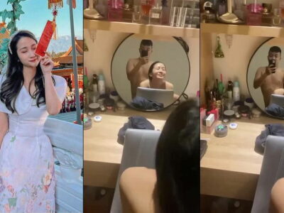 Đang trang điểm cũng không yên với anh người yêu