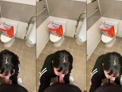 Lén lút với em gái trong wc nam em mút như được mùa
